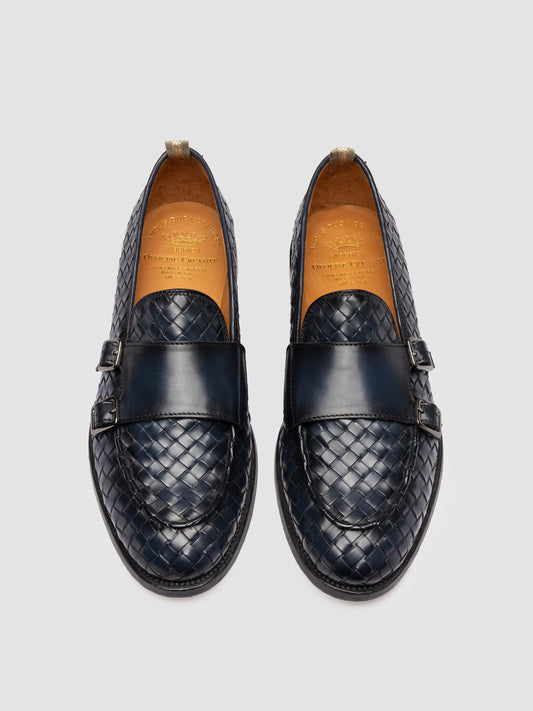 OPERA/006 AERO BUTTERO NAPPA INTRECCIO BLU MARINE