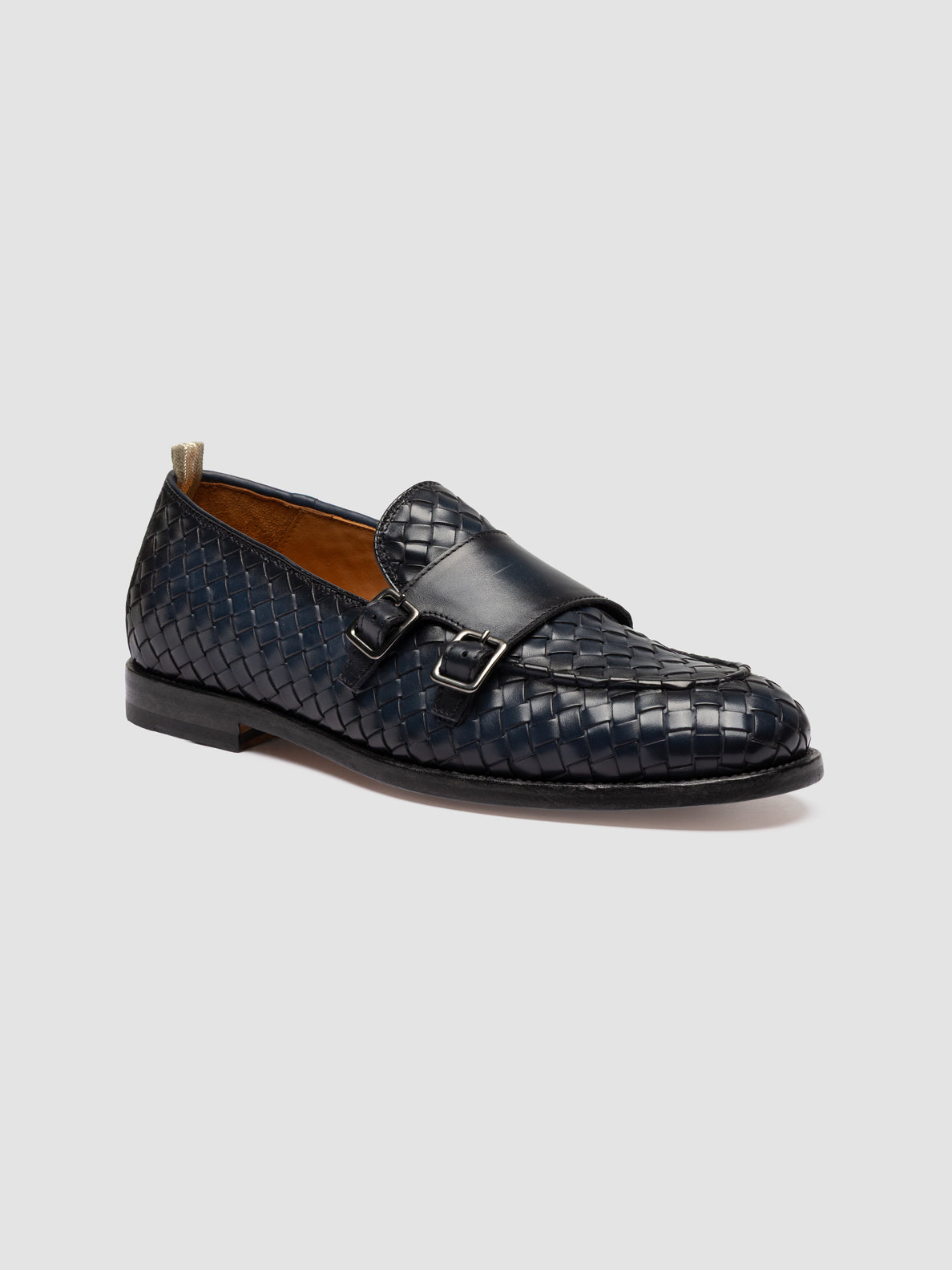 OPERA/006 AERO BUTTERO NAPPA INTRECCIO BLU MARINE
