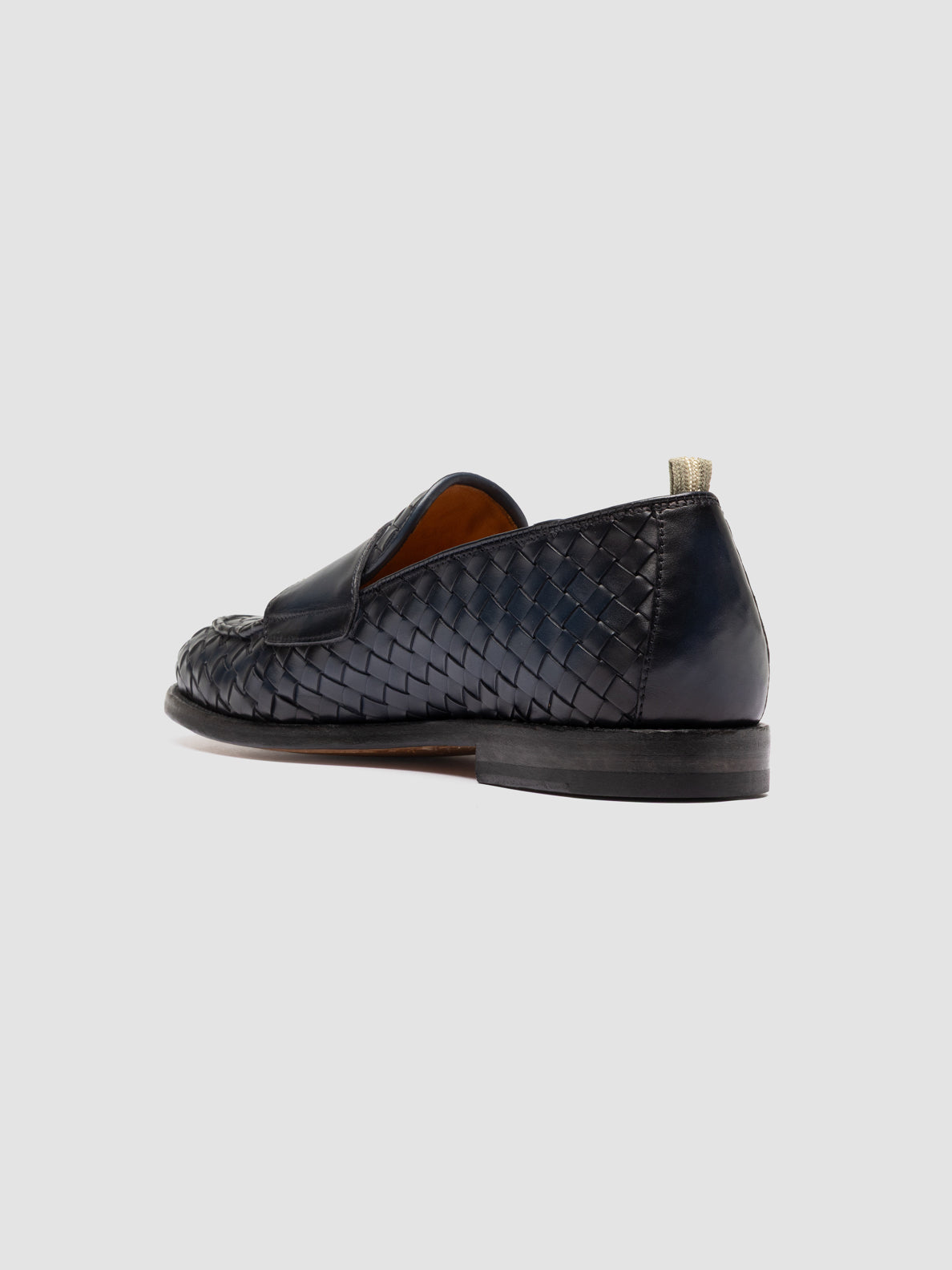 OPERA/006 AERO BUTTERO NAPPA INTRECCIO BLU MARINE