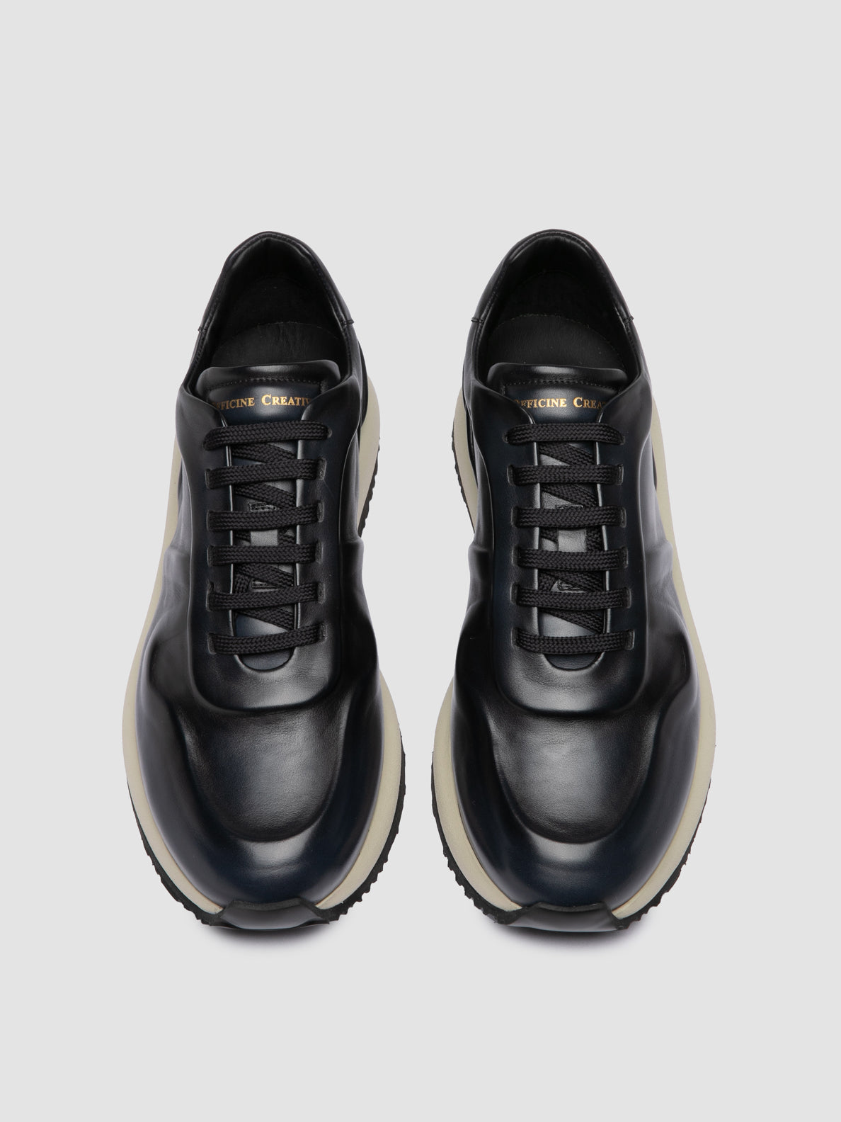 PERSPECTIVE/001 AERO BUTTERO NAPPA BLU MARINE - F.DO AVORIO/N