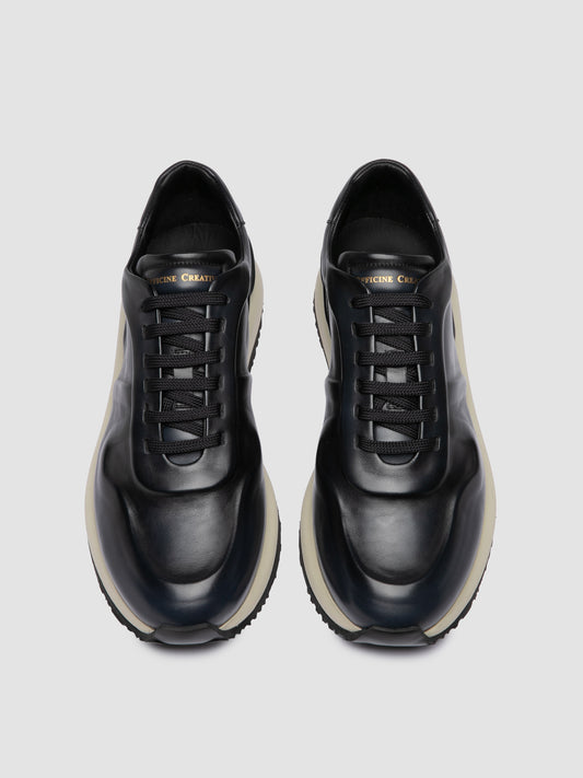 PERSPECTIVE/001 AERO BUTTERO NAPPA BLU MARINE - F.DO AVORIO/N