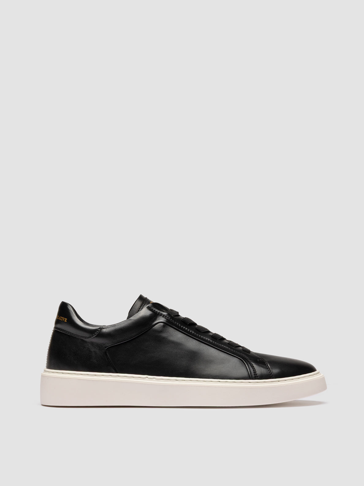 PLINTO 001 BUTTERO NAPPA NERO - FDO OFF WHITE