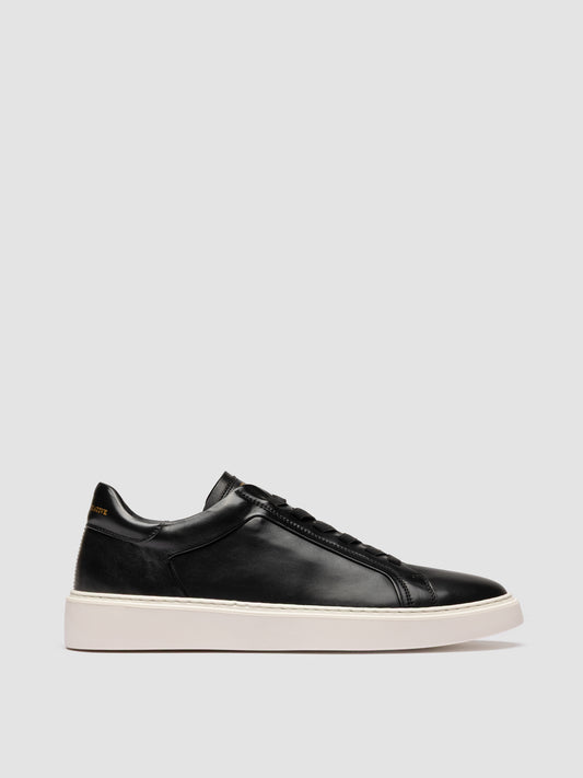 PLINTO 001 BUTTERO NAPPA NERO - FDO OFF WHITE