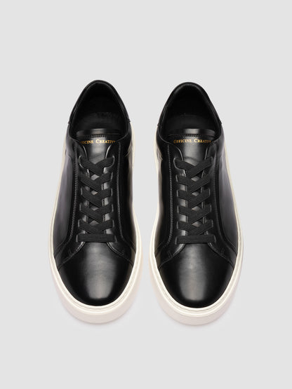 PLINTO 001 BUTTERO NAPPA NERO - FDO OFF WHITE