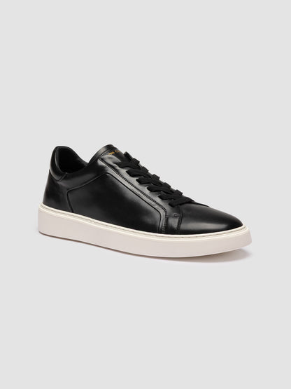 PLINTO 001 BUTTERO NAPPA NERO - FDO OFF WHITE
