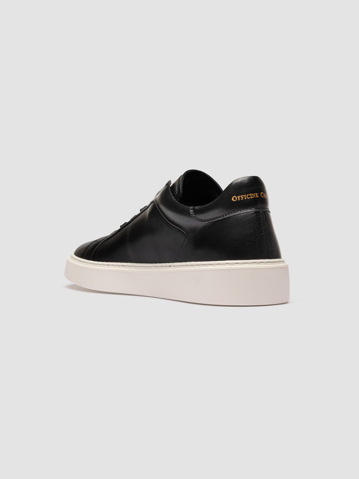 PLINTO 001 BUTTERO NAPPA NERO - FDO OFF WHITE