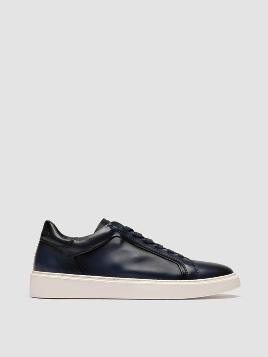 PLINTO 001 AERO BUTTERO NAPPA BLU MARINE - FDO OFF WHITE