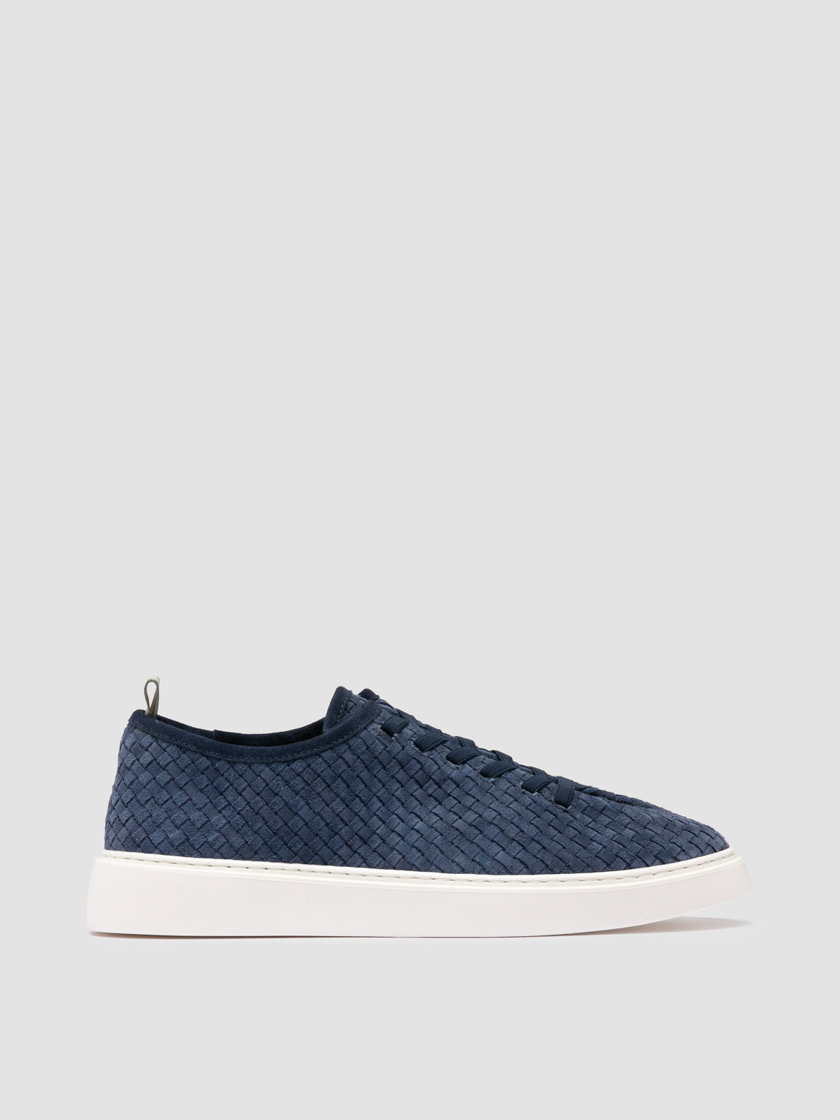 PLUMA/002 COCO INTRECCIO NAVY_f.do off white