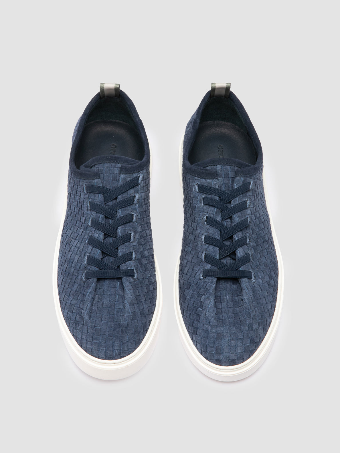 PLUMA/002 COCO INTRECCIO NAVY_f.do off white