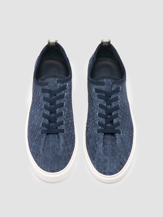 PLUMA/002 COCO INTRECCIO NAVY_f.do off white