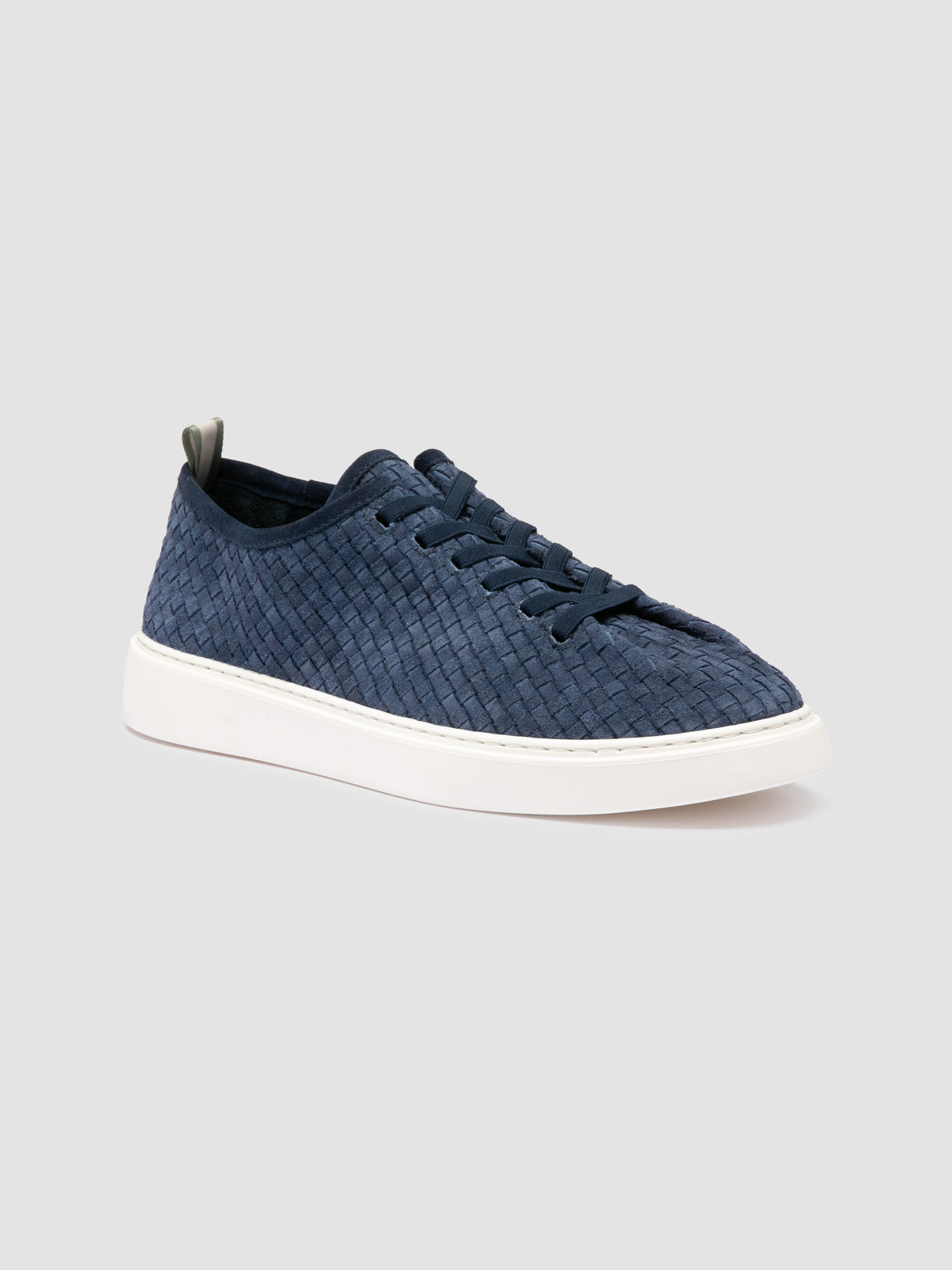 PLUMA/002 COCO INTRECCIO NAVY_f.do off white