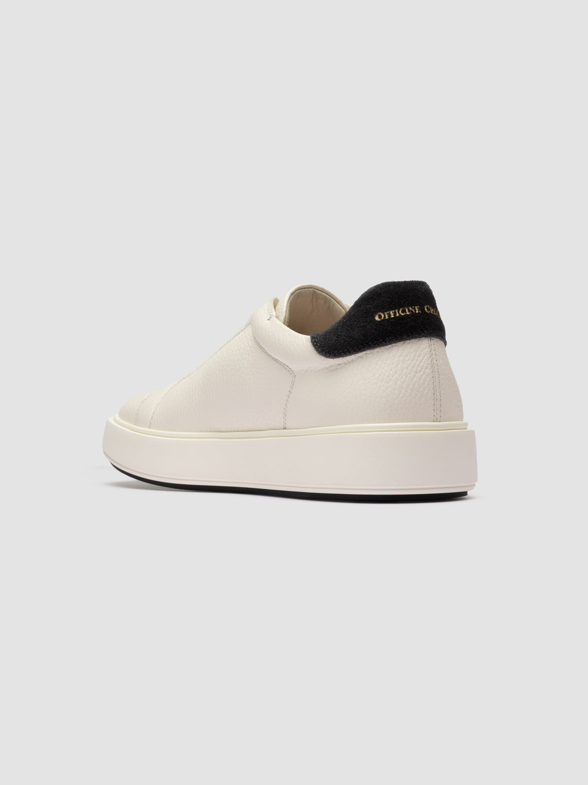 SLOUCH 007 MUFLONE/L. CACHEMIRE BIANCO/NERO FDO OFF WHITE_N