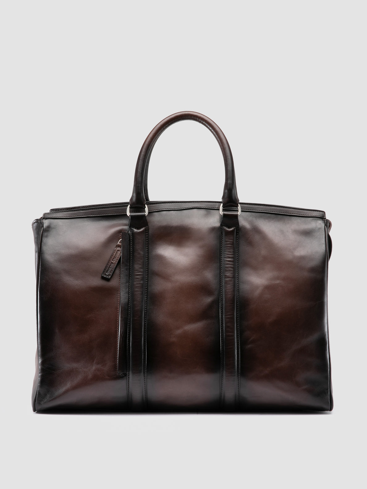QUENTIN/009 AERO SPALLA PIUMA NAPPA COFFEE