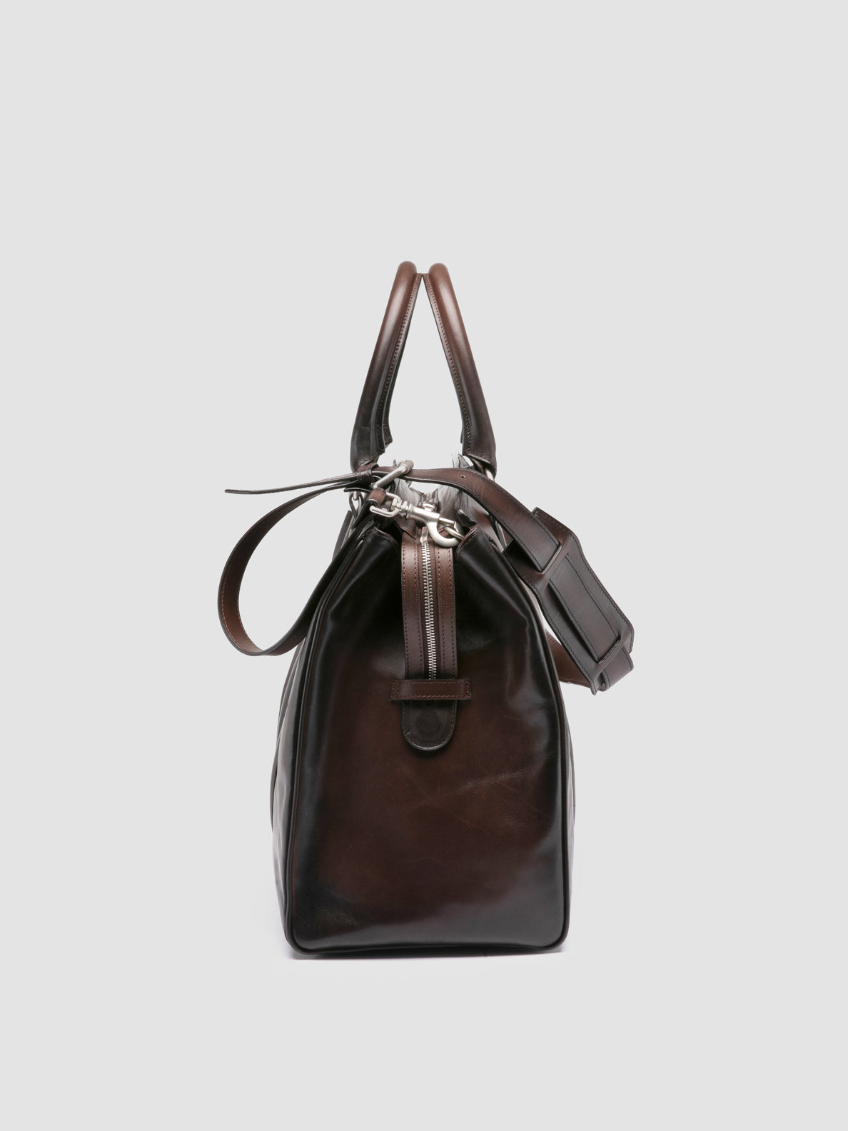 QUENTIN/009 AERO SPALLA PIUMA NAPPA COFFEE