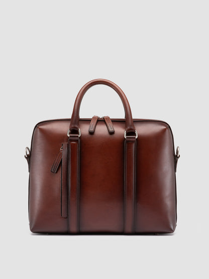 QUENTIN/019 AERO SPALLA PIUMA NAPPA CASTAGNO