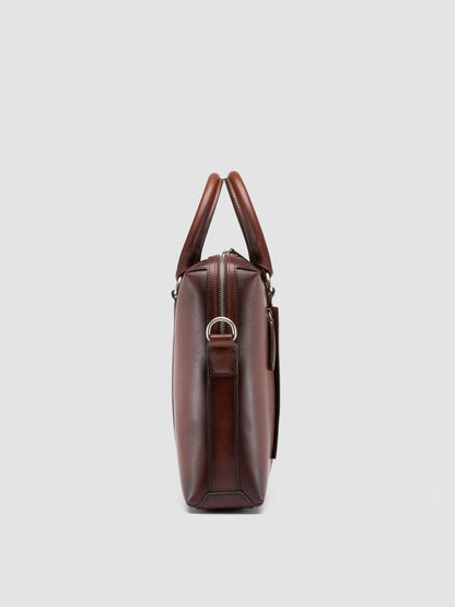 QUENTIN/019 AERO SPALLA PIUMA NAPPA CASTAGNO
