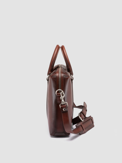 QUENTIN/019 AERO SPALLA PIUMA NAPPA CASTAGNO
