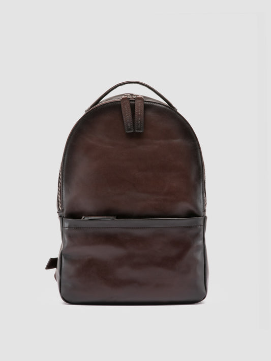 QUENTIN/020 AERO SPALLA PIUMA NAPPA COFFEE