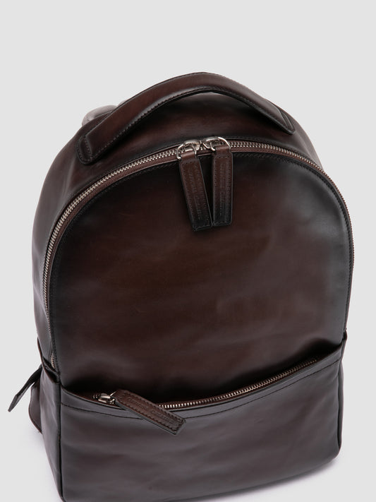 QUENTIN/020 AERO SPALLA PIUMA NAPPA COFFEE