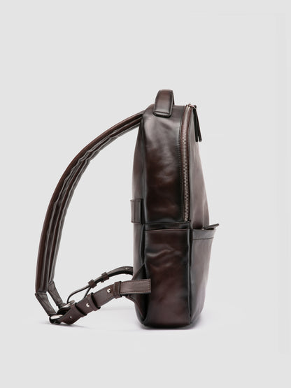 QUENTIN/020 AERO SPALLA PIUMA NAPPA COFFEE