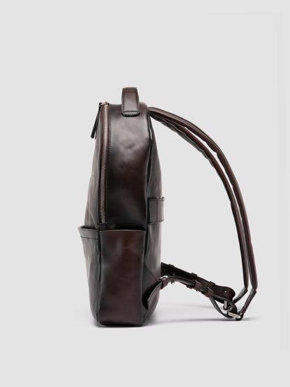 QUENTIN/020 AERO SPALLA PIUMA NAPPA COFFEE
