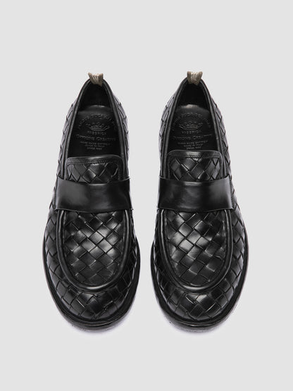 RUGGED 011/W SPALLA PIUMA NAPPA INTRECCIO NERO