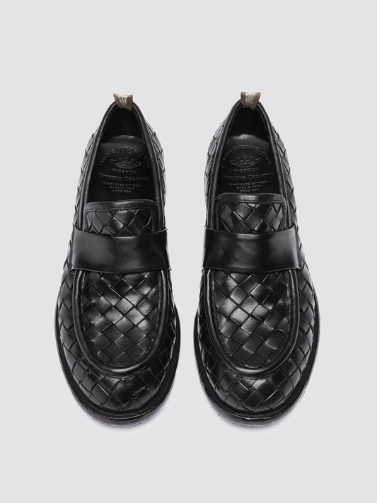 RUGGED 011/W SPALLA PIUMA NAPPA INTRECCIO NERO
