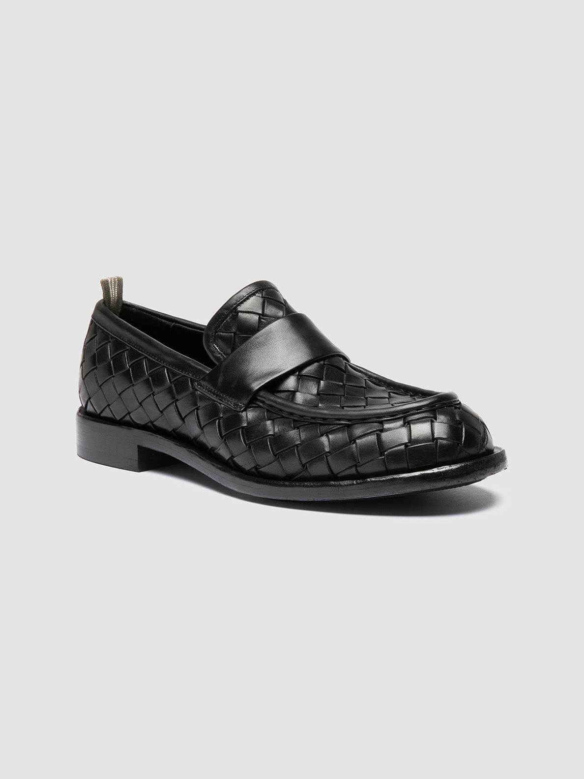RUGGED 011/W SPALLA PIUMA NAPPA INTRECCIO NERO