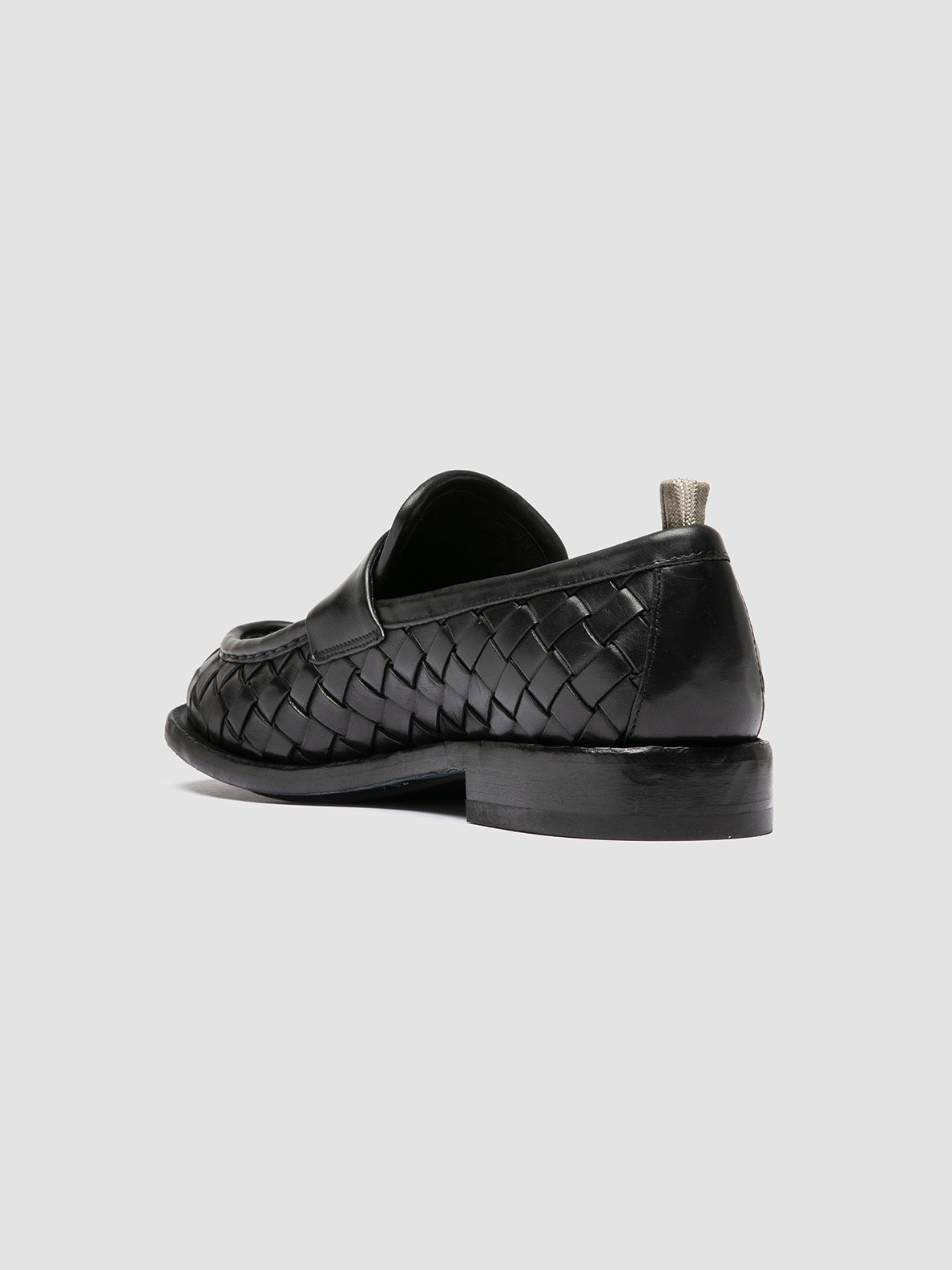 RUGGED 011/W SPALLA PIUMA NAPPA INTRECCIO NERO