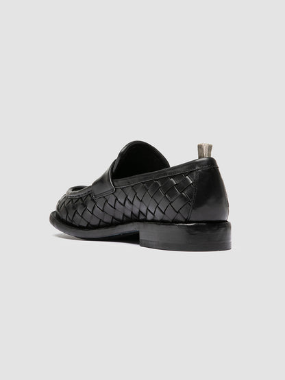 RUGGED 011/W SPALLA PIUMA NAPPA INTRECCIO NERO