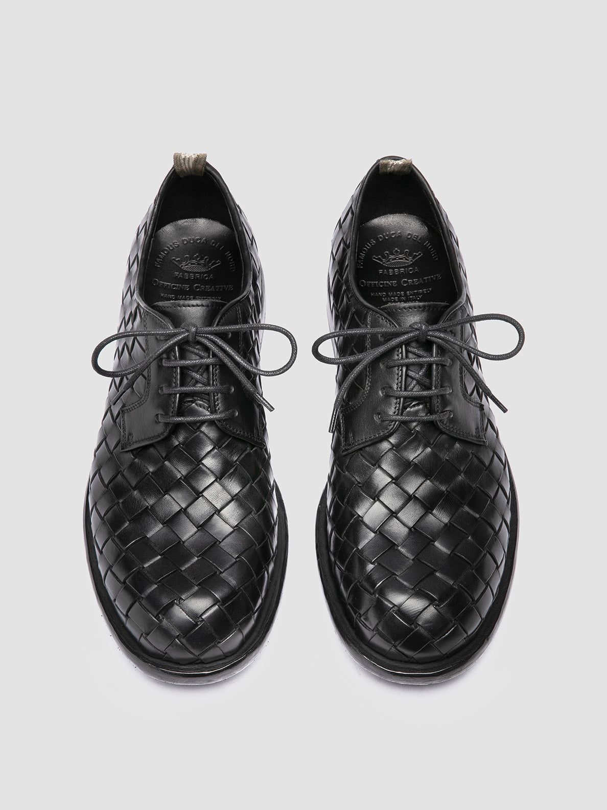 RUGGED 012/W SPALLA PIUMA NAPPA INTRECCIO NERO