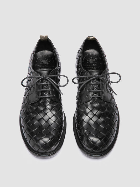 RUGGED 012/W SPALLA PIUMA NAPPA INTRECCIO NERO