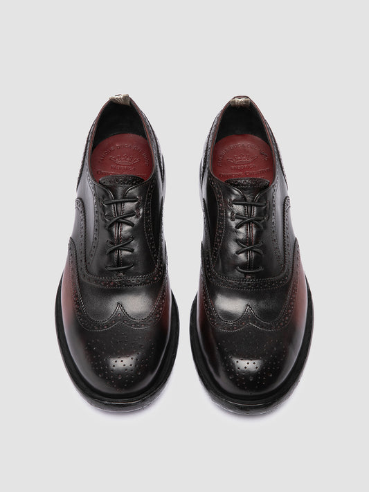 RUGGED 014/W PATINA SPALLA PIUMA NAPPA BURGUNDY/SUPERNERO