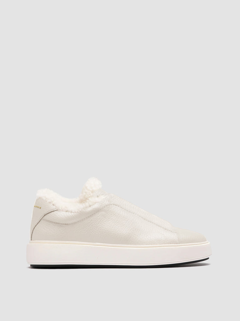 SLOUCH/103 MUFLONE TONAL BIANCO- F.DO OFF WHITE/N - Fod. montone