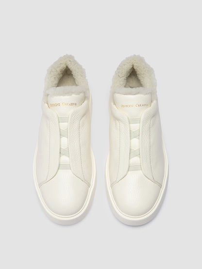 SLOUCH/103 MUFLONE TONAL BIANCO - F.DO OFF WHITE/N - Fod. montone