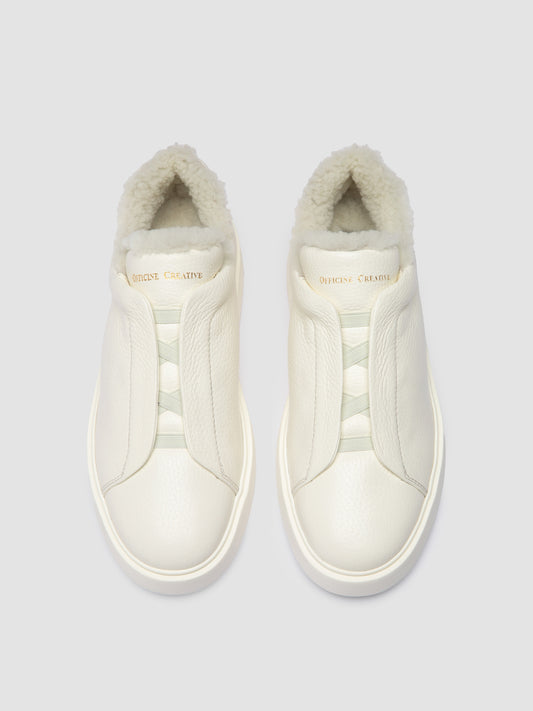 SLOUCH/103 MUFLONE TONAL BIANCO - F.DO OFF WHITE/N - Fod. montone