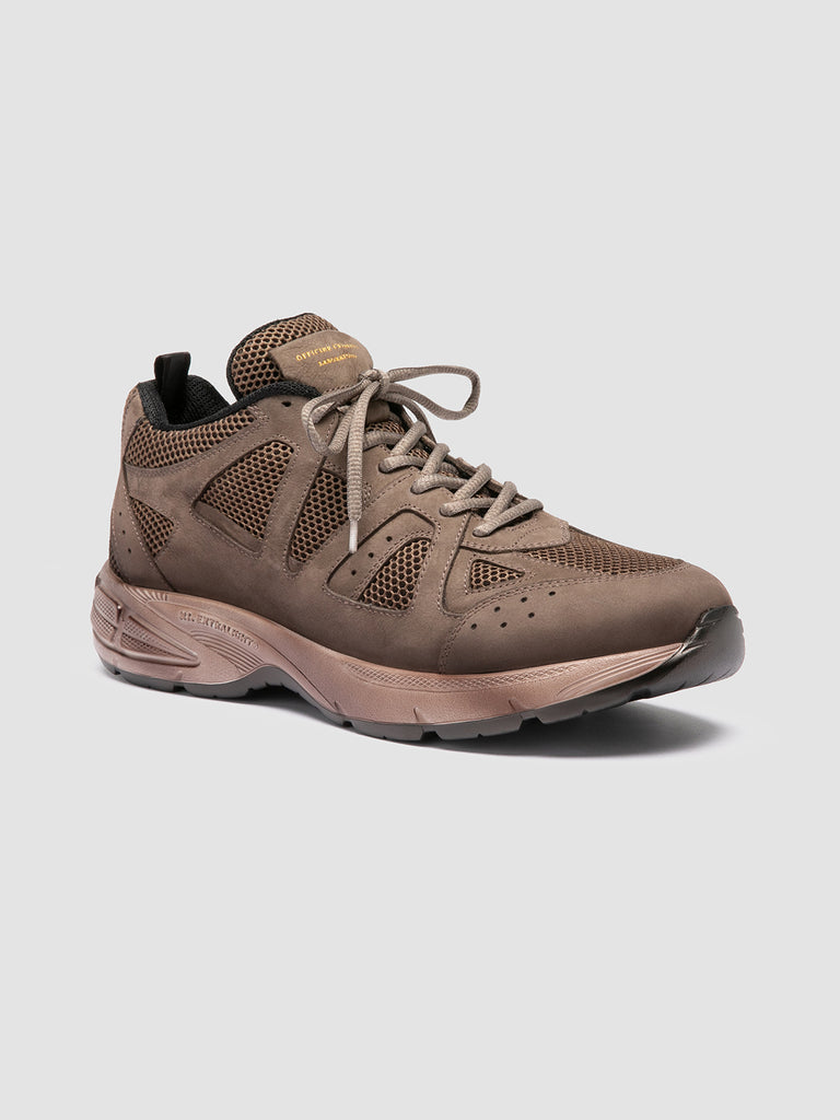SUPURBIA/001 SOFT NABUK/MESH - DUSTY MUD - F.DO OFF WHITE/NERO