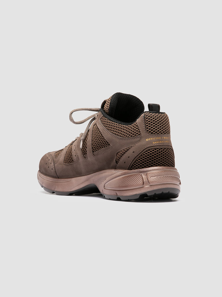 SUPURBIA/001 SOFT NABUK/MESH - DUSTY MUD - F.DO OFF WHITE/NERO