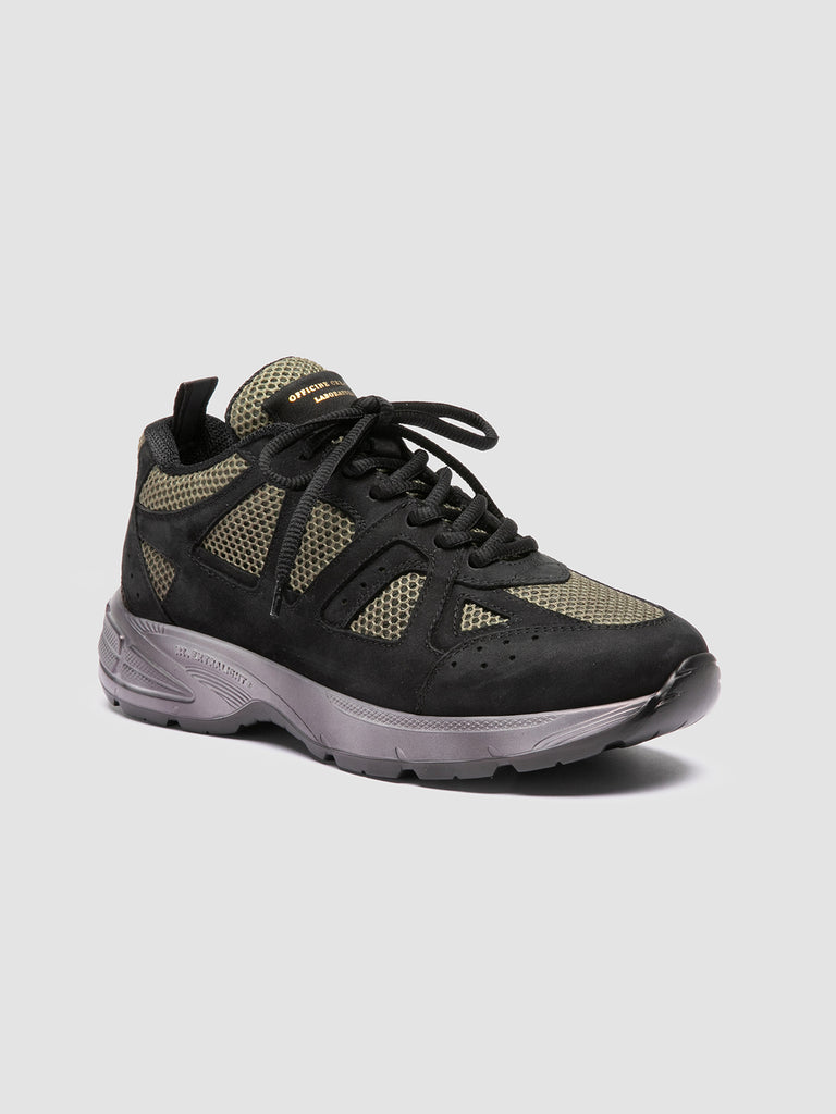 SUPURBIA/101 SOFT NABUK/MESH - DUSTY NERO/ARMY - F.DO OFF WHITE/N.