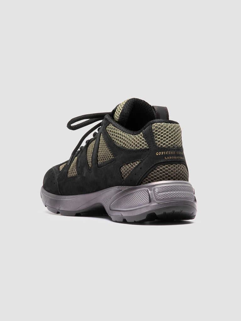 SUPURBIA/101 SOFT NABUK/MESH - DUSTY NERO/ARMY - F.DO OFF WHITE/N.
