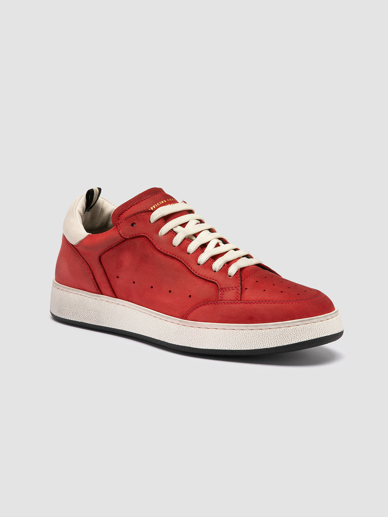 THE ANSWER/002 SOFT NABUK/GIANO DIRTY - ROSSO/TOFU_F.DO PROFILE NERO