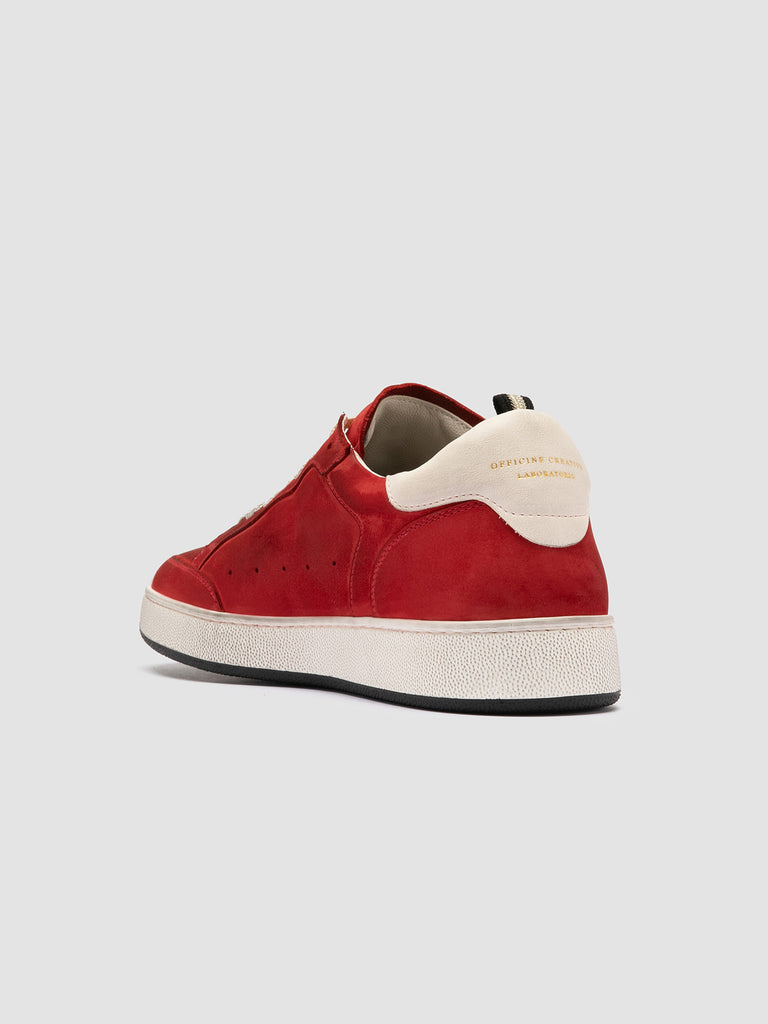 THE ANSWER/002 SOFT NABUK/GIANO DIRTY - ROSSO/TOFU_F.DO PROFILE NERO