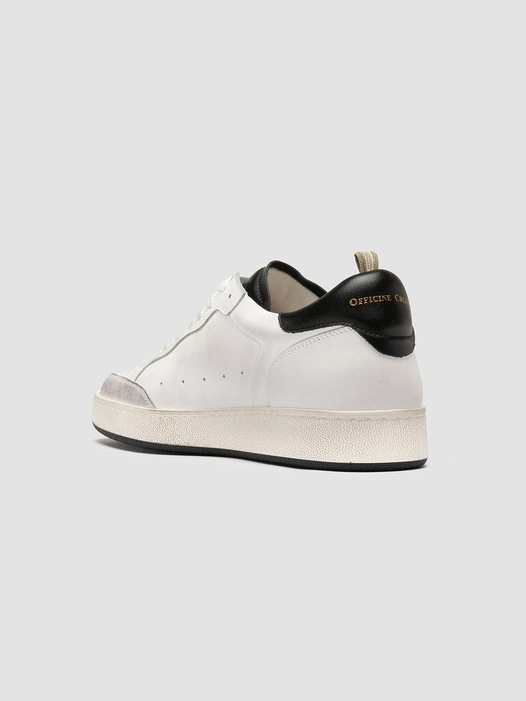 THE ANSWER/001 L.CACHEMIRE/2 LEATHER DIRTY - BIANCO/BIANCO/NERO_F.DO PROFILE NERO