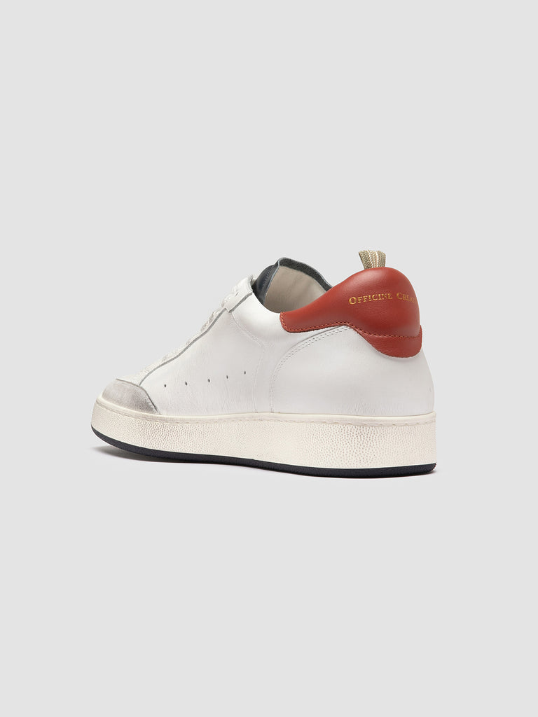 THE ANSWER/001 L.CACHEMIRE/3LEATHER DIRTY - BIANCO/BIANCO/BLU SCURO/RUST_F.DO PROFILE BLU