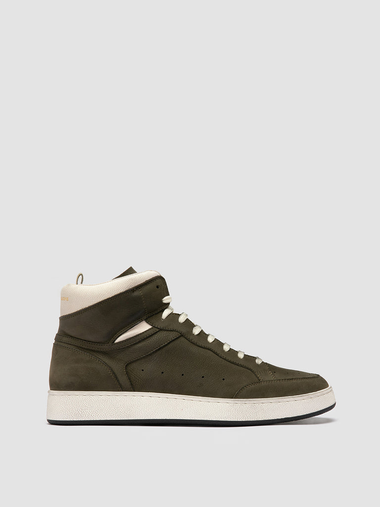 THE ANSWER/004 SOFT NABUK/GIANO DIRTY - MILITARE/TOFU_FOD. PROFILE NERO