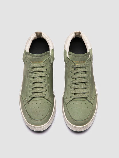 THE ANSWER/102 SOFT NABUK/GIANO - DIRTY OIL GREEN/TOFU_F.DO PROFILE NERO