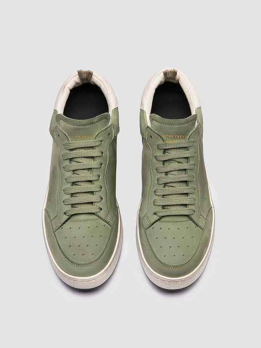 THE ANSWER/102 SOFT NABUK/GIANO - DIRTY OIL GREEN/TOFU_F.DO PROFILE NERO