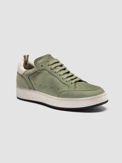 THE ANSWER/102 SOFT NABUK/GIANO - DIRTY OIL GREEN/TOFU_F.DO PROFILE NERO