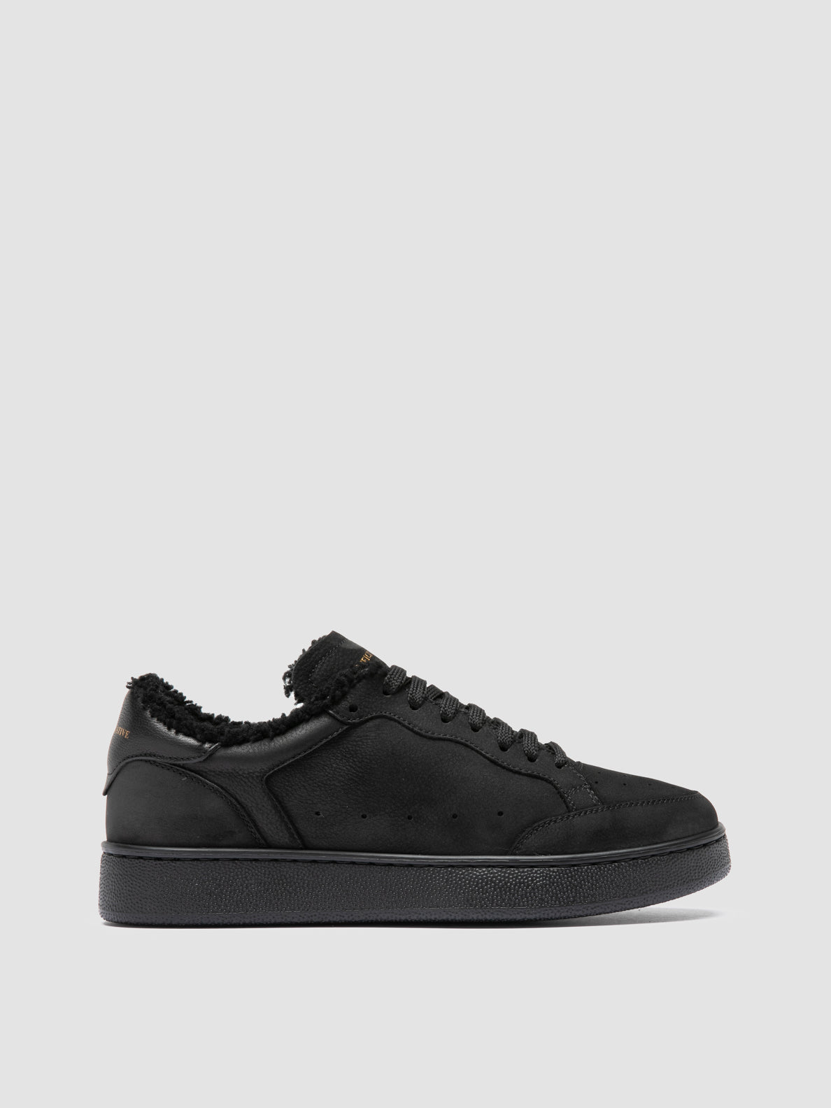 THE ANSWER/103 SOFT NABUK/GIANO TONAL - DIRTY NERO - Fod. montone