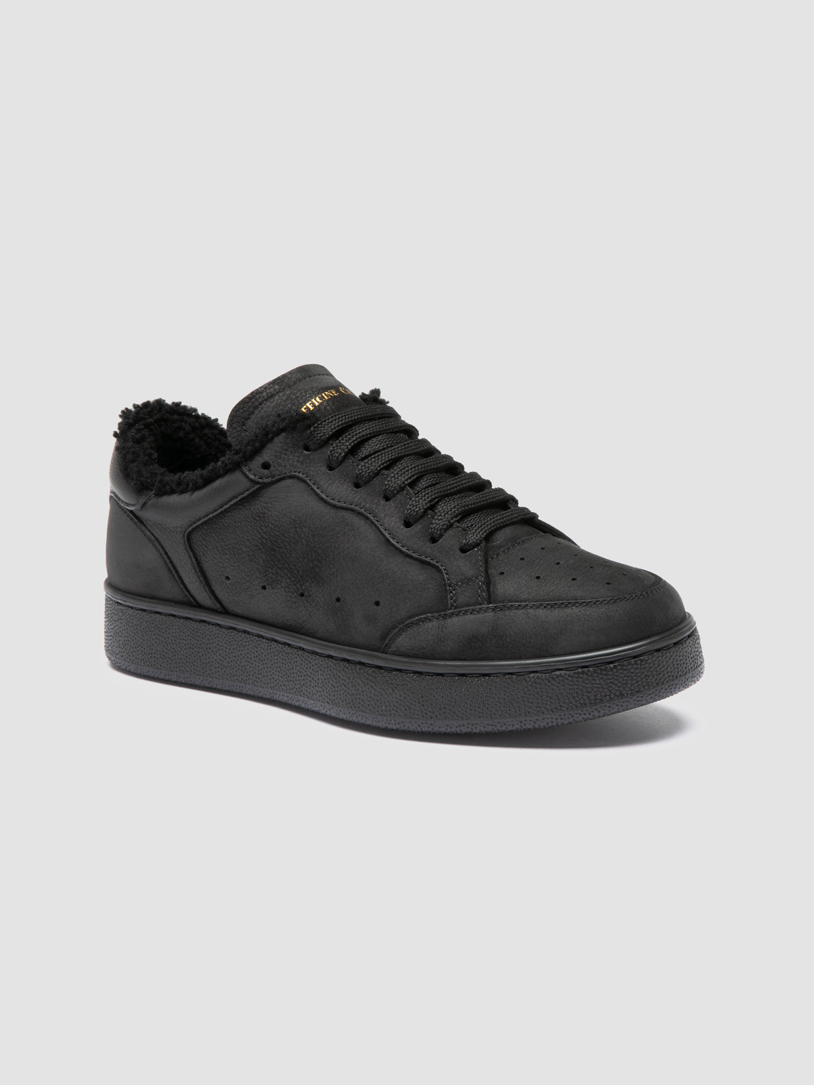 THE ANSWER/103 SOFT NABUK/GIANO TONAL - DIRTY NERO - Fod. montone